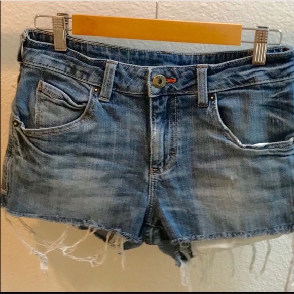 Lee Pants - Lee distressed denim stretch shorts